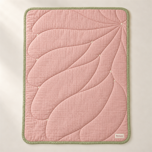 Brenura Blush Wave Quilt folded product view