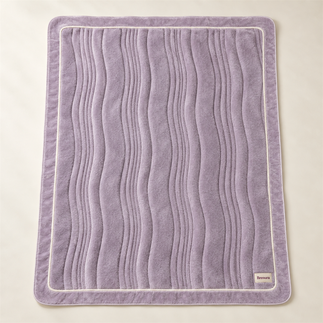 Brenura Cloudline Plush Throw folded product view