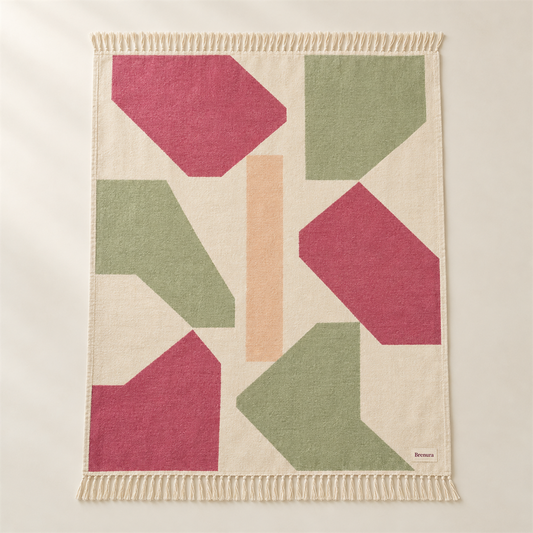 Brenura Color Block Throw folded product view