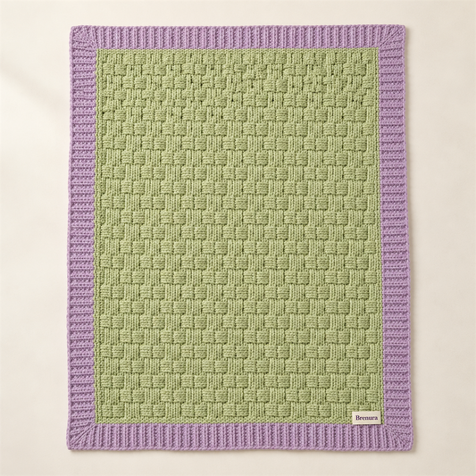 Brenura Meadow Basket Throw folded product view